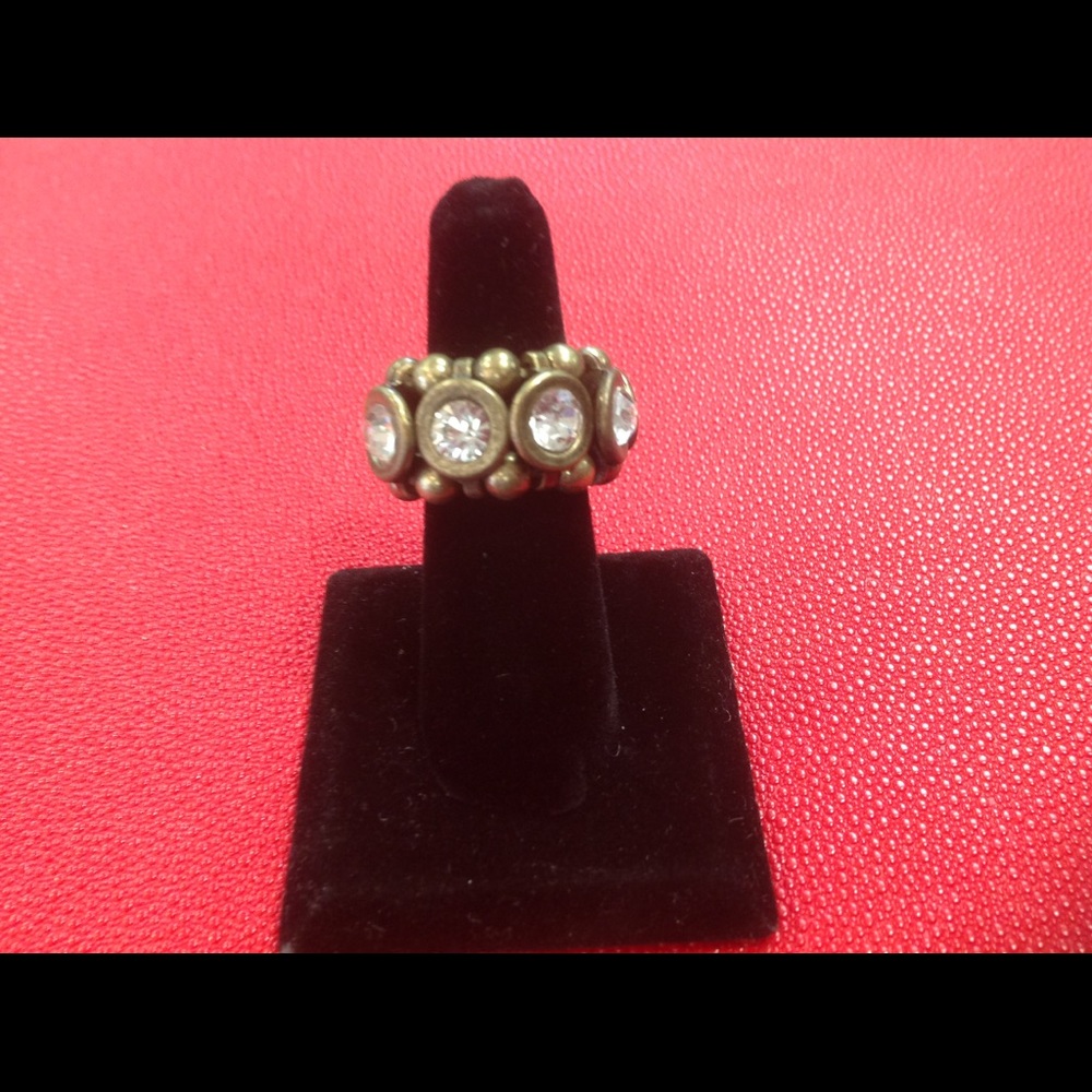 Gorgeous Metallic Stretchy Statement Ring - image 2